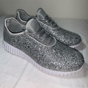Weissman Shoes Women’s Size 11 Shiny Silver Flecks